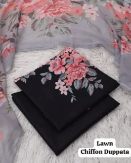 3 Pcs Women’s Unstitched Printed Suit