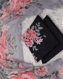 3 Pcs Women’s Unstitched Printed Suit